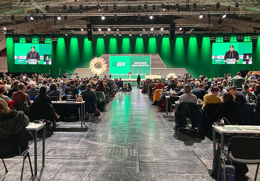 Grüne starten Parteitag in Hannover