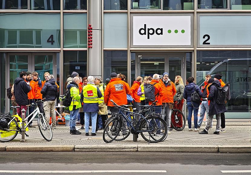 Gewerkschaft mit Streik bei dpa zufrieden