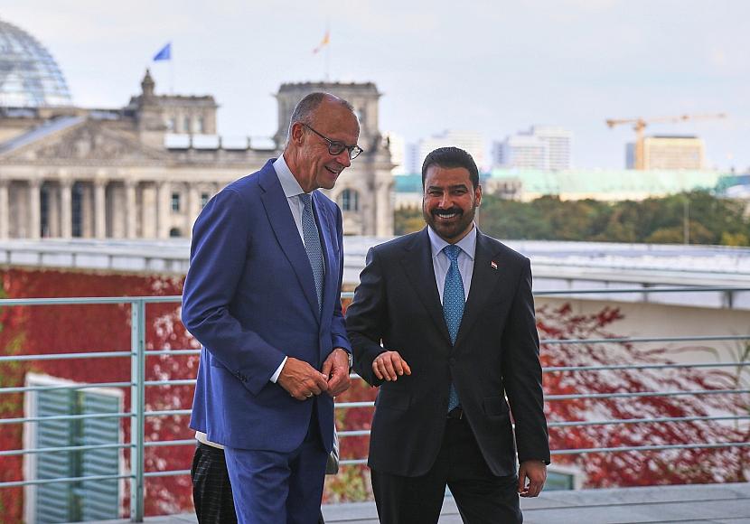 Merz und al-Zaidi wollen engere wirtschaftliche Zusammenarbeit